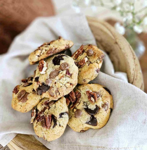 Cookies d'automne collection automnale noix de pécan chocolat