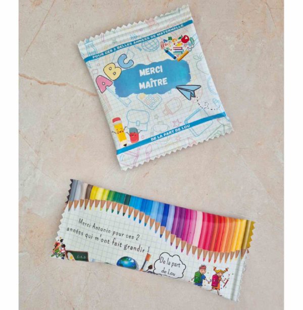 Sachet de billes chocolatées personnalisé fin d'année scolaire – Image 3
