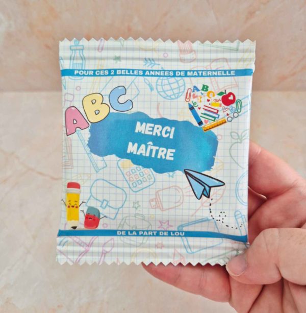 Sachet bonbon personnalisé fin d'année scolaire